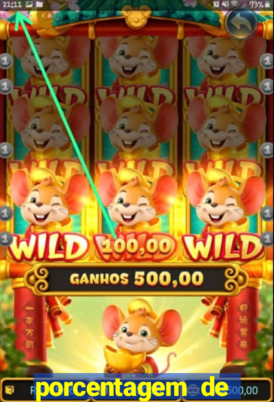 porcentagem de pagamento fortune tiger